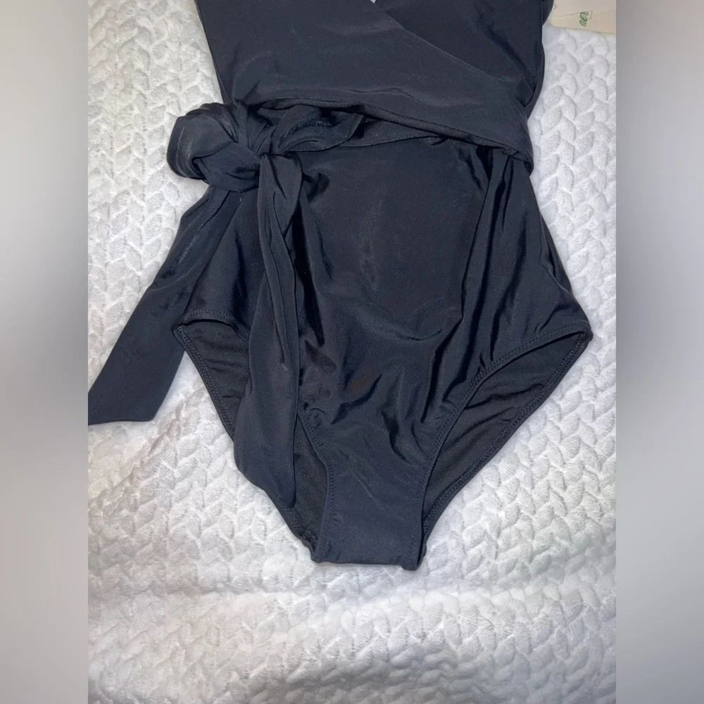 Aerie Black Swimsuit Tie-Wrap | XS | NWT - Picture 3 of 6